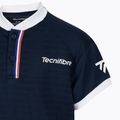 Dětské tenisové tričko Tecnifibre Polo modré 22F3PO F3 3