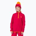 Dětská mikina Rossignol Jr Strawpile Fleece Fz ruby red