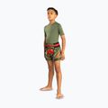 Dětské tréninkové šortky Venum Inferno Kids Muay Thai army green/orange 2