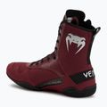 Boxerské boty  Venum Elite Boxing wine lees/silver logo 3