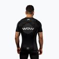 Pánská tréninková tričko Venum X WOW FC Rashguards černá/stříbrná šedá 3
