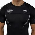 Pánská tréninková tričko Venum X WOW FC Rashguards černá/stříbrná šedá 7
