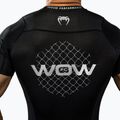 Pánská tréninková tričko Venum X WOW FC Rashguards černá/stříbrná šedá 8