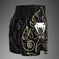Pánské tréninkové šortky Venum VTC Flames Muay Thai black/gold 4