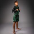 Dětské tréninkové šortky Venum Attack Kids Fightshorts forest green/off white 2