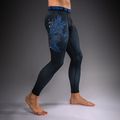 Pánské tréninkové legíny Venum Thunder Dragon Spats Black/Royal Blue 6