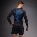 Pánský rashguard s dlouhým rukávem Venum Thunder Dragon black/royal blue 2
