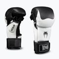 MMA rukavice Venum Attack 2.0 Sparring Leather black/white
