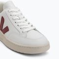 Dámské tenisky VEJA V-12 Leather white/marsala/nautical 7