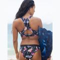 Spodní díl plavek ROXY Active 2021 anthracite/floral flow 7