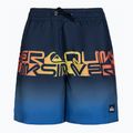 Quiksilver dětské plavecké šortky Word block 14' námořnická modrá EQBJV03403-BYJ6