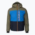 Dětská snowboardová bunda Quiksilver Side Hit zeleno-modrá EQBTJ03158