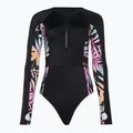 Dámské jednodílné plavky ROXY Active Onesie 2021 anthracite zebra jungle