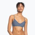 Horní díl plavek ROXY Into The Sun Athletic Triangle 2021 mood indigo novela stripe vert 2