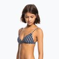 Horní díl plavek ROXY Into The Sun Fix Tiki Triangle 2021 mood indigo novela stripe vert 7