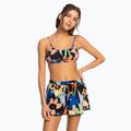 Dámské plážové šortky ROXY Salty Tan 2021 anthracite flower jammin 2