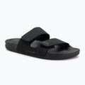 Pánské nazouváky Quiksilver Rivi Leather Double Adjust black 1
