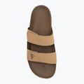 Pánské nazouváky Quiksilver Rivi Leather Double Adjust tan 1 5