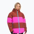 Dámská snowboardová bunda ROXY X Rowley Block Puffer burnt henna