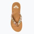 Dámské žabky ROXY Porto Raffia II multi/olive 5