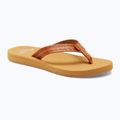 Dámské žabky ROXY Porto Motif tan 8