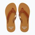 Dámské žabky ROXY Porto Motif tan 9