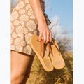 Dámské žabky ROXY Porto Motif tan 11
