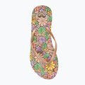 Dámské žabky ROXY Bermuda Print brown combo 5