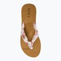Dámské žabky ROXY Paia V white/crazy pink print 6