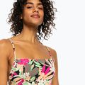 Dámské jednodílné plavky ROXY Printed Beach Classics Lace UP anthracite palm song s 6