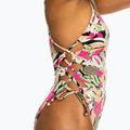 Dámské jednodílné plavky ROXY Printed Beach Classics Lace UP anthracite palm song s 7