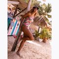 Dámské jednodílné plavky ROXY Printed Beach Classics Lace UP anthracite palm song s 11