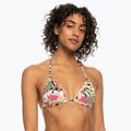 Horní díl plavek  ROXY Printed Beach Classics Tiki Tri anthracite palm song s 2