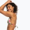 Horní díl plavek  ROXY Printed Beach Classics Tiki Tri anthracite palm song s 4