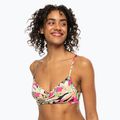Horní díl plavek  ROXY Printed Beach Classics Wrap anthracite palm song s 2