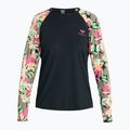 Dámské plavecké tričko Longsleeve ROXY Lycra Printed anthracite palm song s