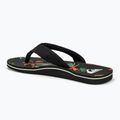 Pánské žabky  Quiksilver Molokai Layback II black / orange / green 3