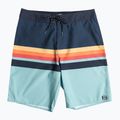 Pánské plavecké šortky Billabong All Day HTR Stripes OG modré