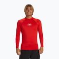 Pánské plavky Quiksilver Saturn UPF50 s dlouhým rukávem a vysokým rizikem červené barvy