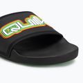 Pánské nazouváky Quiksilver Rivi Wordmark Slide II black rasta 7
