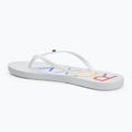 Dámské žabky ROXY Sandy III white/rainbow monogram 3