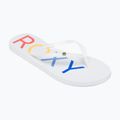 Dámské žabky ROXY Sandy III white/rainbow monogram 8