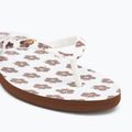 Dámské žabky ROXY Portofino III dc light brown/white 7