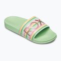 Dámské žabky ROXY Slippy II green stripe