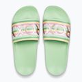 Dámské žabky ROXY Slippy II green stripe 2