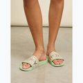 Dámské žabky ROXY Slippy II green stripe 7