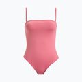 Dámské jednodílné plavky ROXY Solid Beach Classics Bandeau heather rose