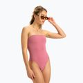 Dámské jednodílné plavky ROXY Solid Beach Classics Bandeau heather rose 2
