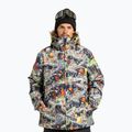 Pánská snowboardová bunda DC Basis Print Outer World Black