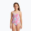 Dětské jednodílné plavky ROXY Aquarella sangria sunset aquarella rg